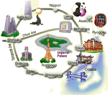 map of Tokyo
